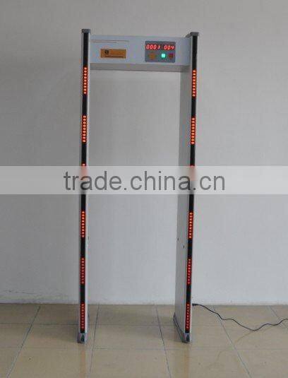 Professional walk through metal detector sensor for airport security scanning