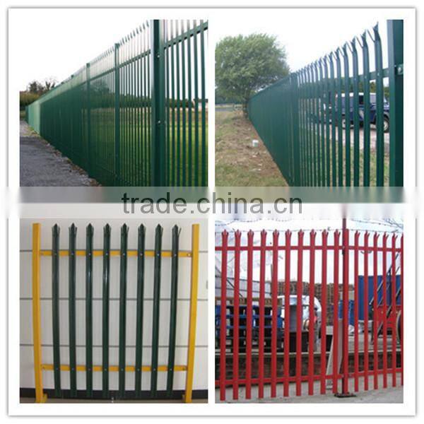 Polyester coated palisade fence (ISO certification )