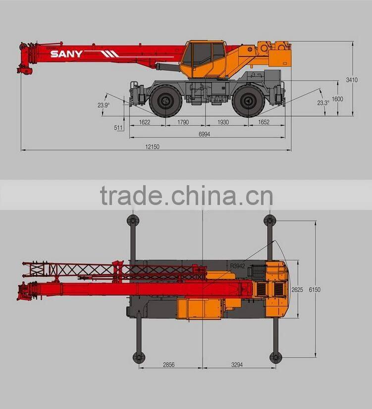 35t Sany SRC350 china rough terrain crane hydraulic crane