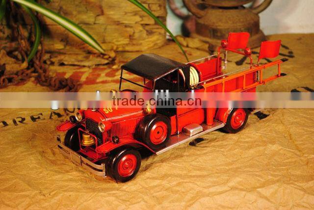 Fire truck model with paint