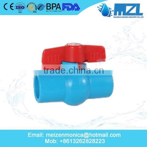 2015 MZL new product PVC ball valve, PVC pipe fittings with good quality popular in British