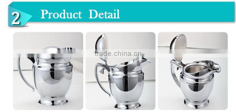 Restaurant useABS Chromed Plated stainless steel insulate thermos sauce jug(OSUA)