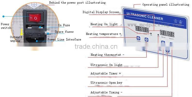 Industrial ultrasonic cleaning machine 30L