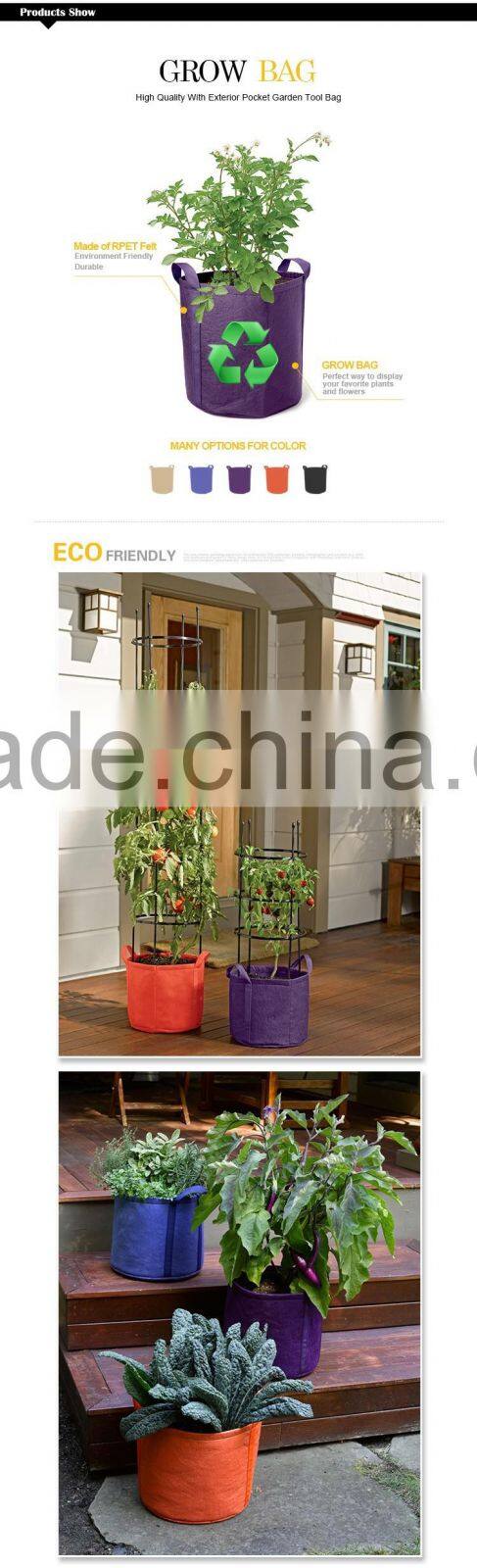 50 g fabric smart grow pots tomato plants square grow bags