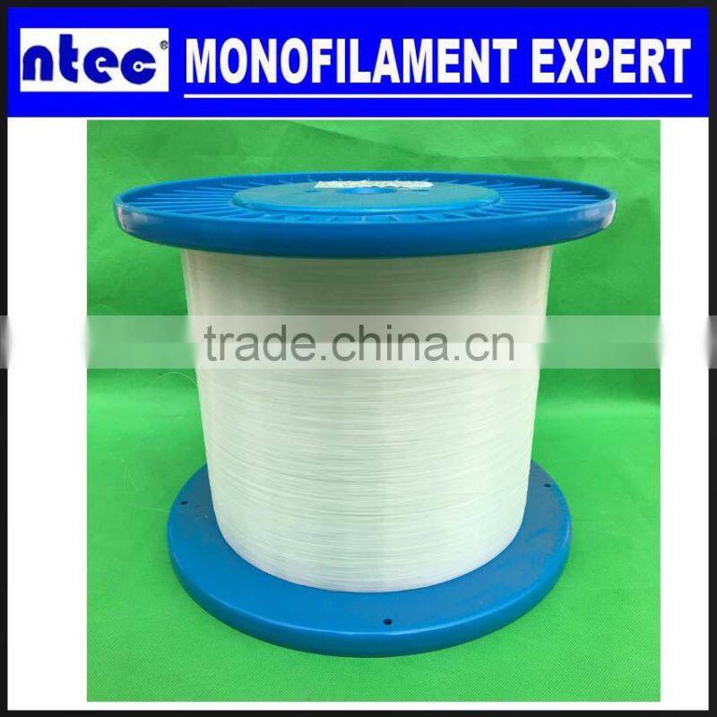 Zipper mono filament 0.50MM 0.60MM 0.68MM 0.70MM 0.74MM, polyester monofilament for zipper, High strength zippper monofilament