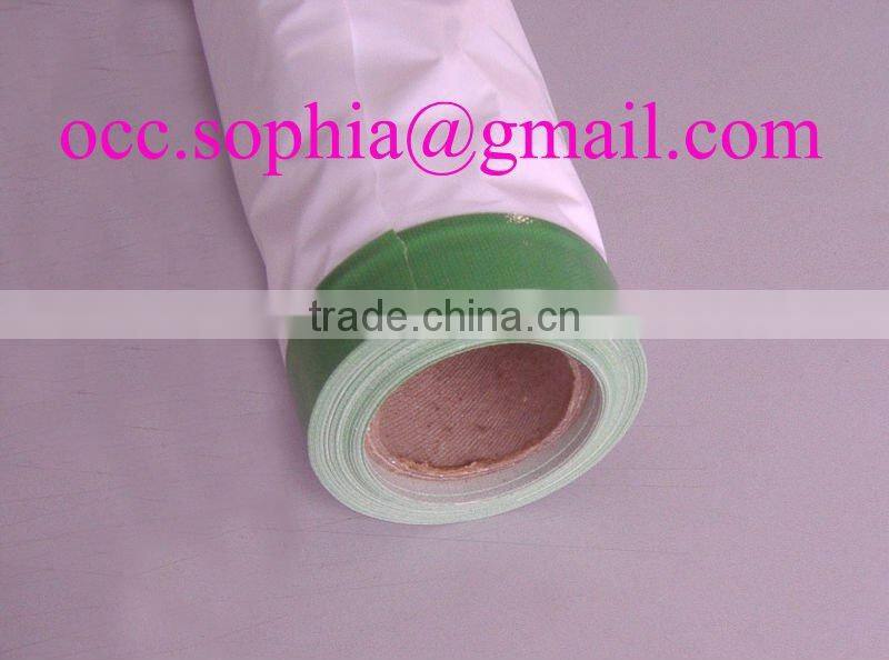 Double taped plastic masking film