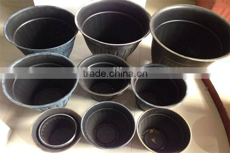 20" Floral fluted plantercheap plastic flower pots wholesale,western style flowerpots