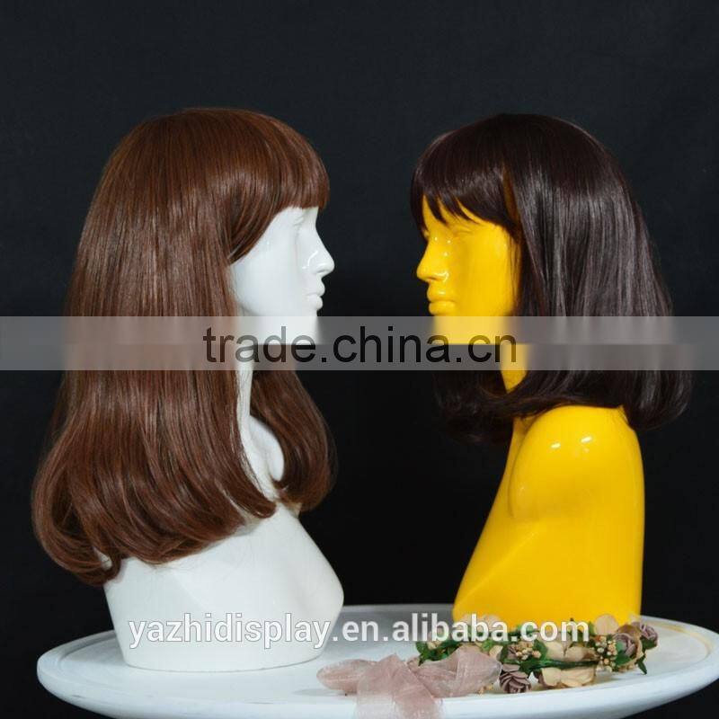 wholesale gold realistic mannequin head for wig and hat display