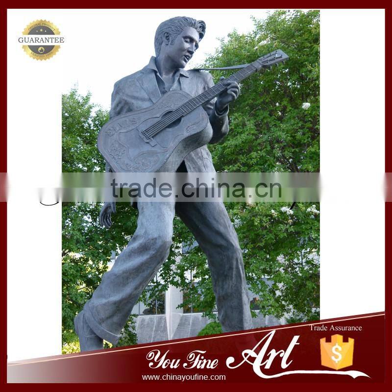 Outdoor Bronze Music Statue Elvis Presley Statue