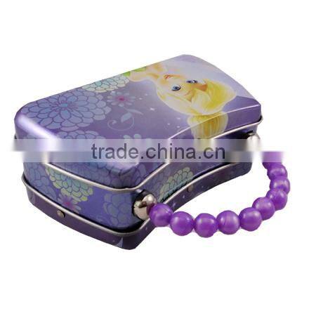 tin toy box with handle(I124)