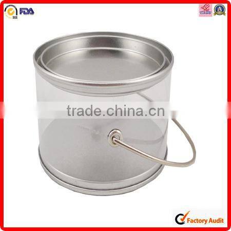 manufacturer handle round pvc packing candy box