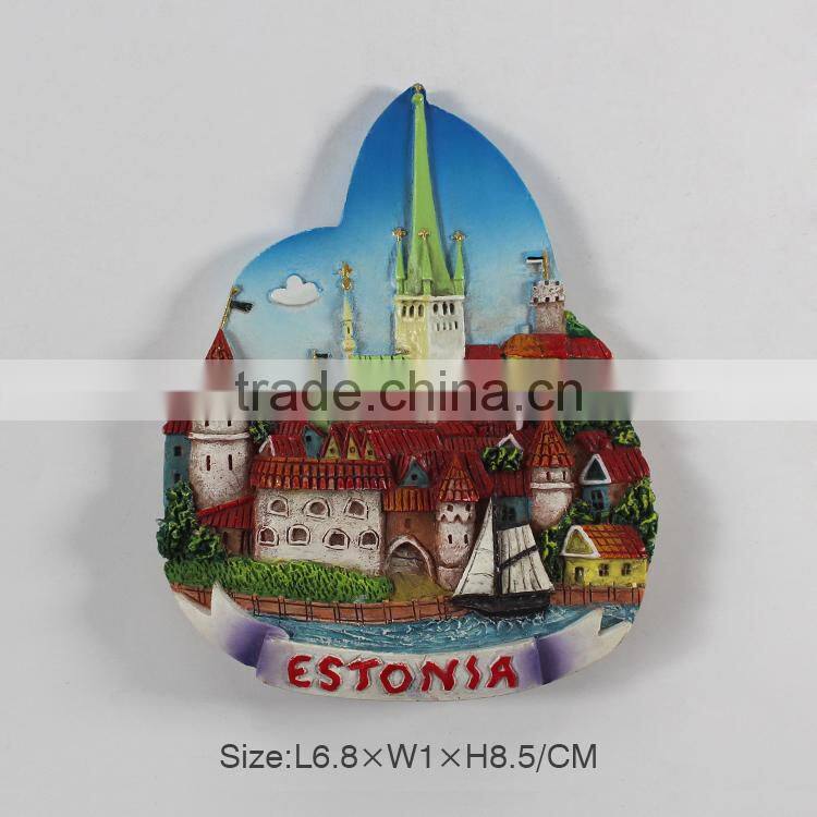 Hot selling souvenir polyresin fridge magnets