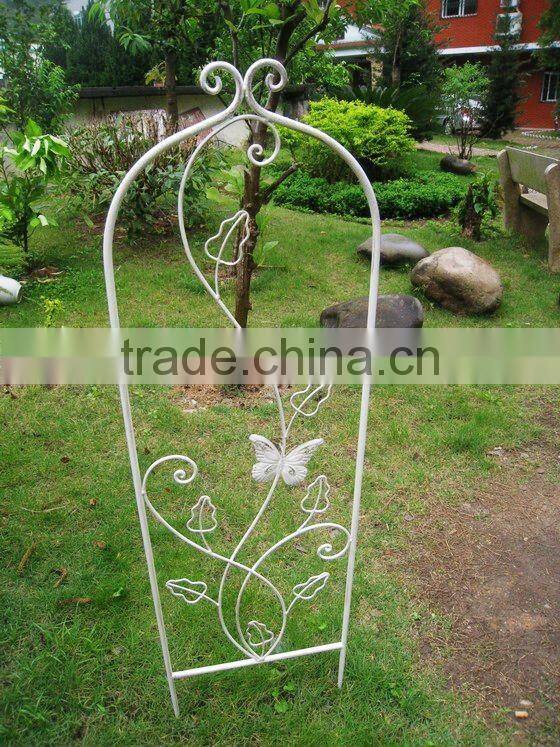 Metal flower stick garden decor