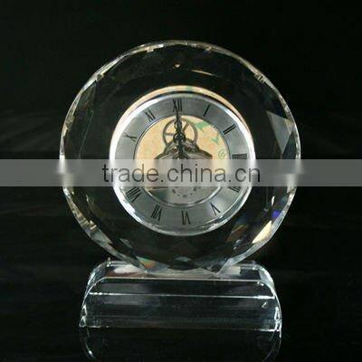 2016 big round crystal clock on sale,crystal office clock