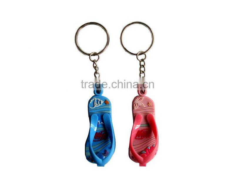 PVC slipper keychain