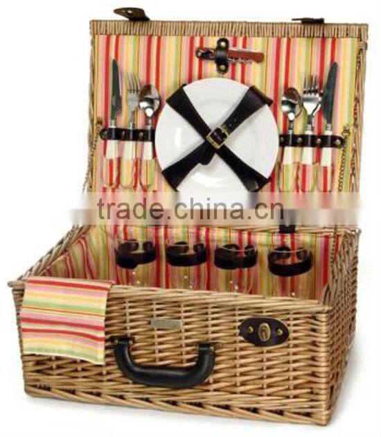 New Year Natural fabric picnic basket for sale