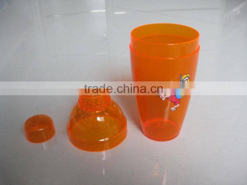 PS 450ml Clear cocktail shaker ,15 oz cocktail shaker