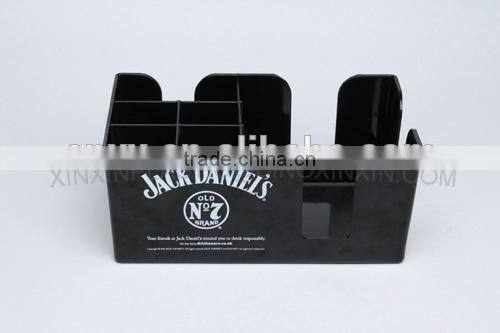 BPA Free PS ABS 6 Compartments New Bar caddy/Napkin Straw Stirrer Holder