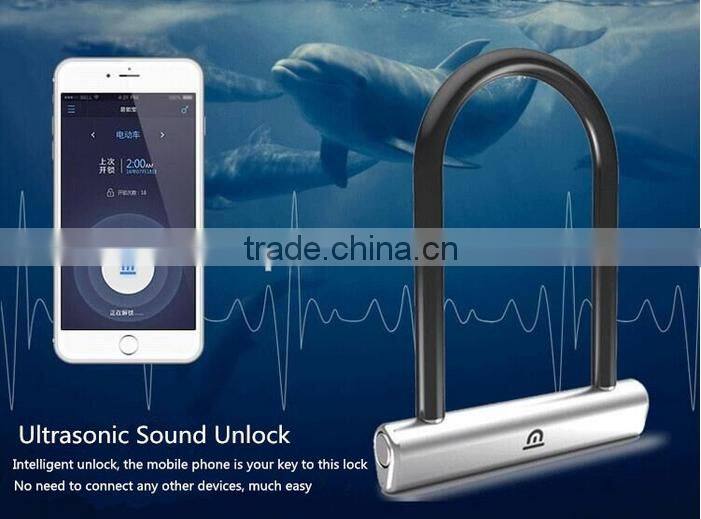 2016 new product bluetooth smart U lock smart anti theft door/bikes lock with smart phone control