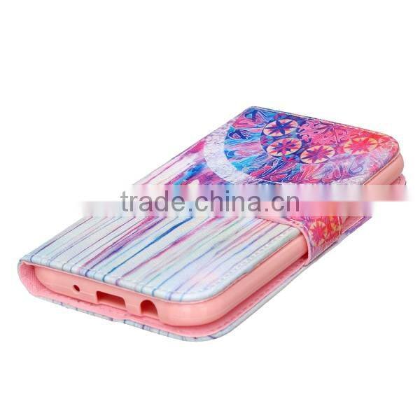 PU leather phone case flip leather holster wallet phone shell for Samsung J5