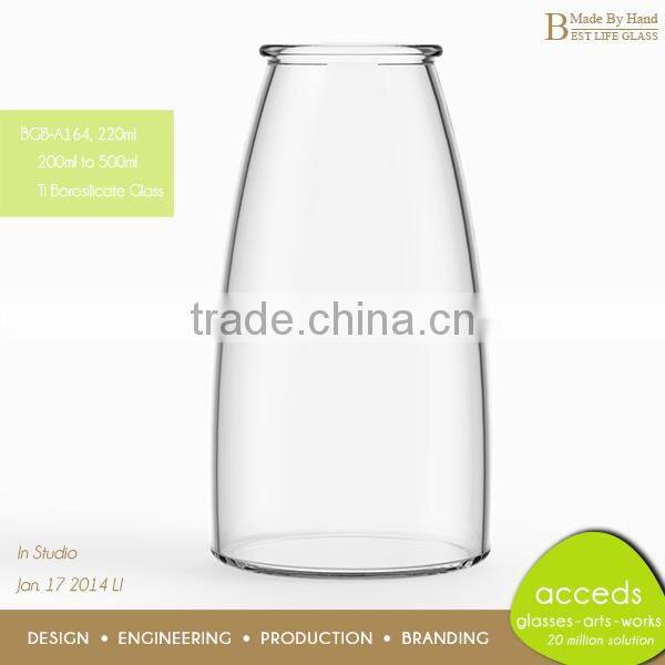 Eco-Friendly Handmade Baby Milk Water Bottles Glass