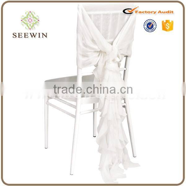 fancy ruffled chiavari chair cover for wedding ,wedding ruffled chiavari chair cover chair sash
