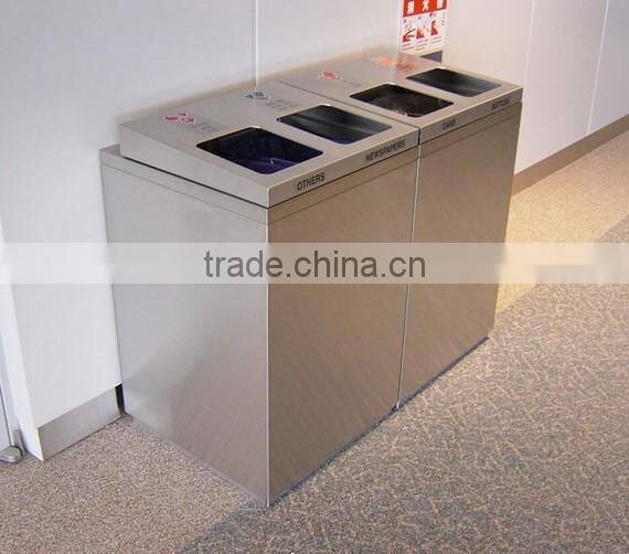 Arlau Outdoor galvanized steel receptacle bin