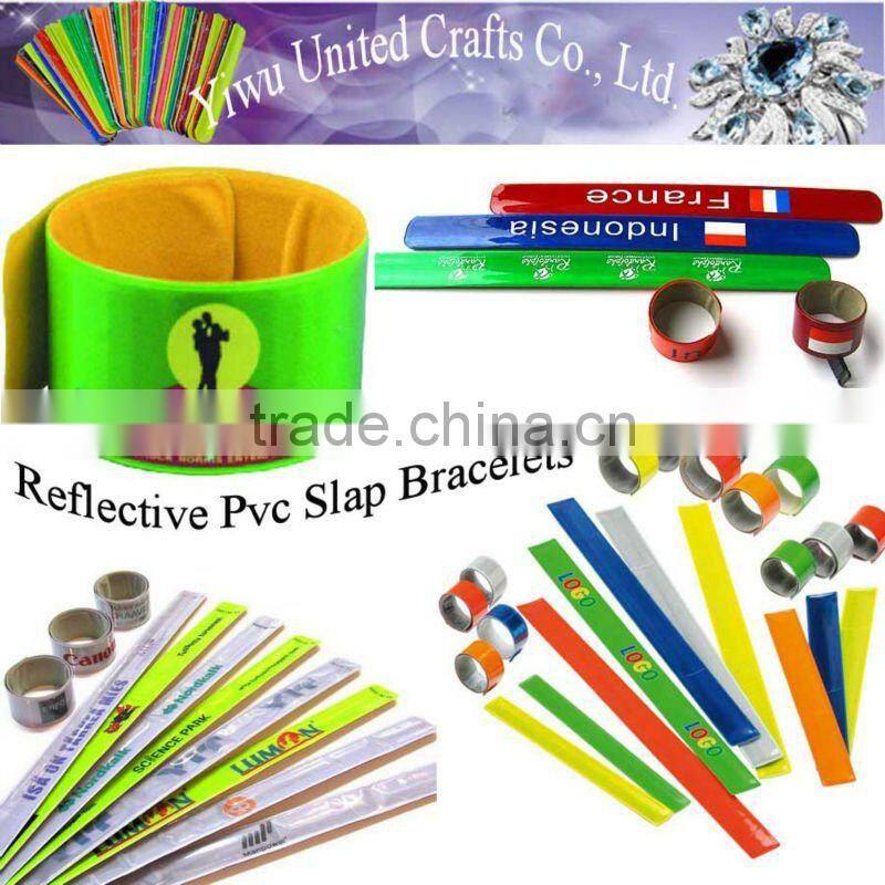 100 Heart Reflective Magic Ruler Slap Band Bracelets Mixed