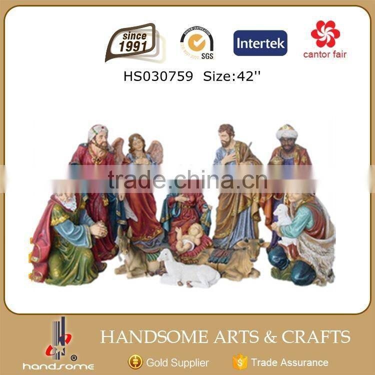 Polyresin Christmas Decoration Nativity Set Outdoor Nativity Scence