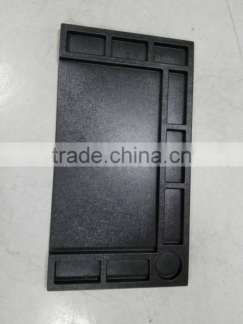 black material thick ABS custom large plastic tray