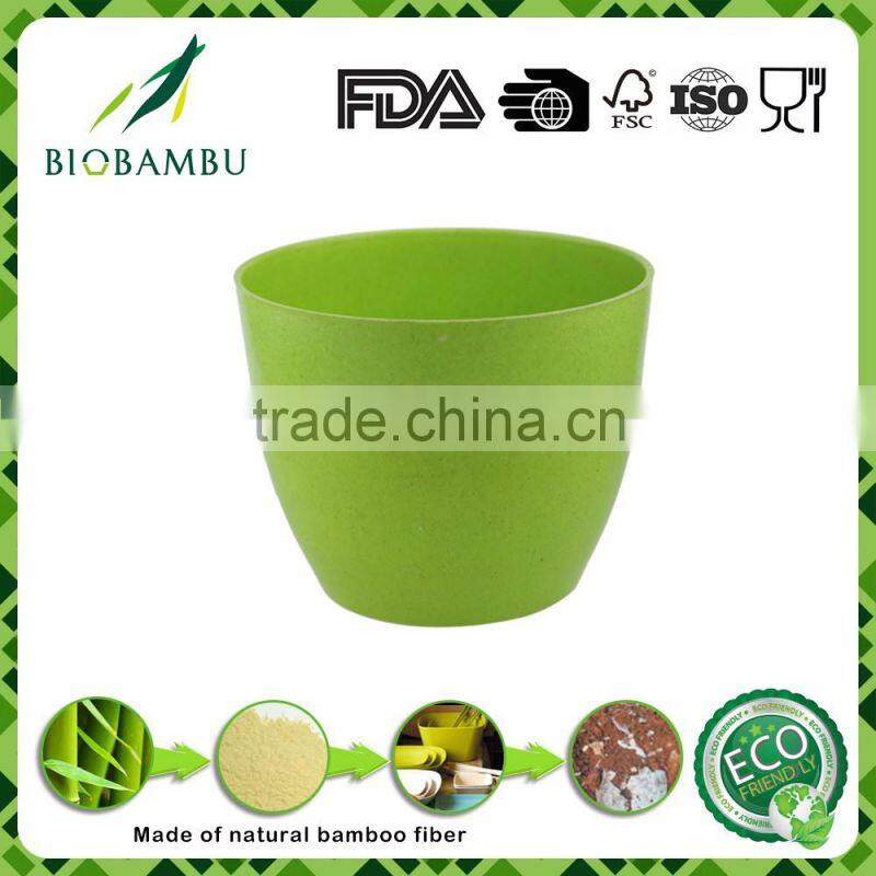 Abbaubar Hot selling Environmental plant fiber bamboo garden pots in China