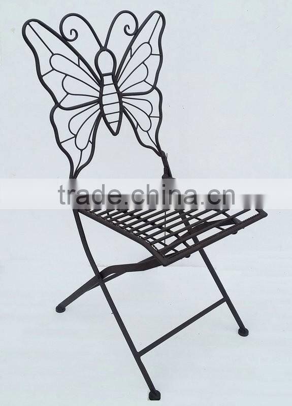 Metal butterfly folding chair