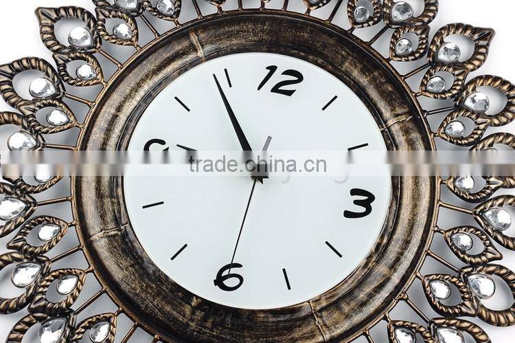 Antiquity large sun shaped wall watches clock