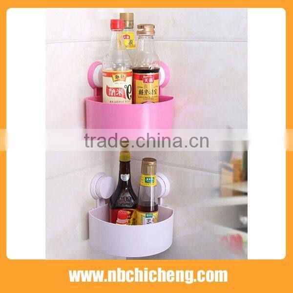 Colors plastic bath corner rack wall mounted storage corner holder