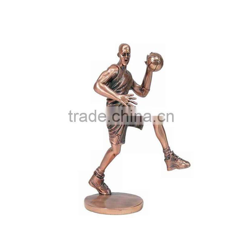 basketball player figurine for souvenir sports trophy