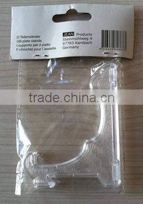 plastic display plate stand display plate holder/plate easel
