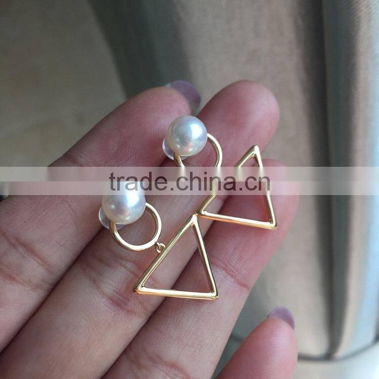 fashionable 5-5.5 mm Akoya pearl earring