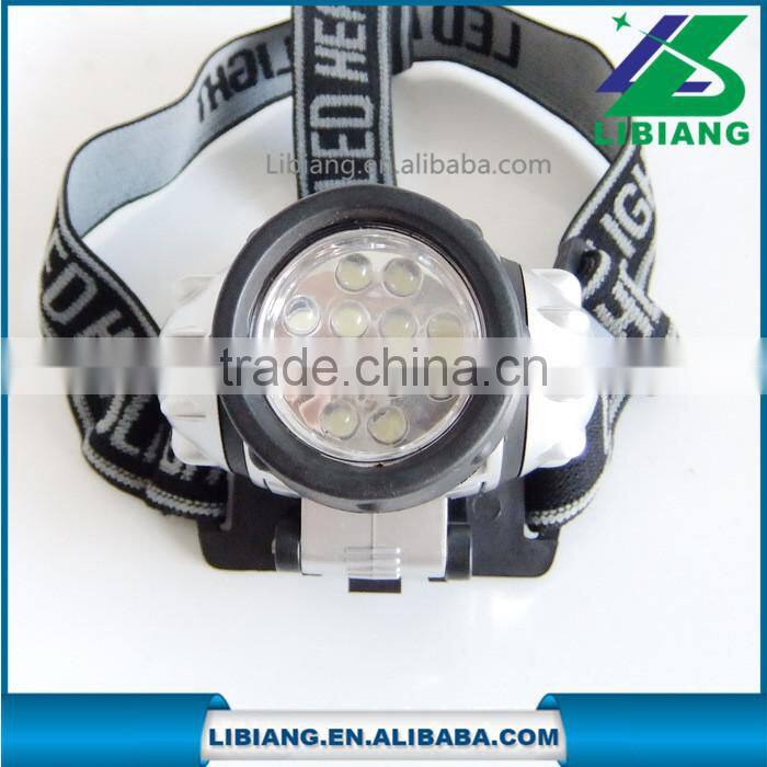 high power 12 LED dry battery miner's headlamp