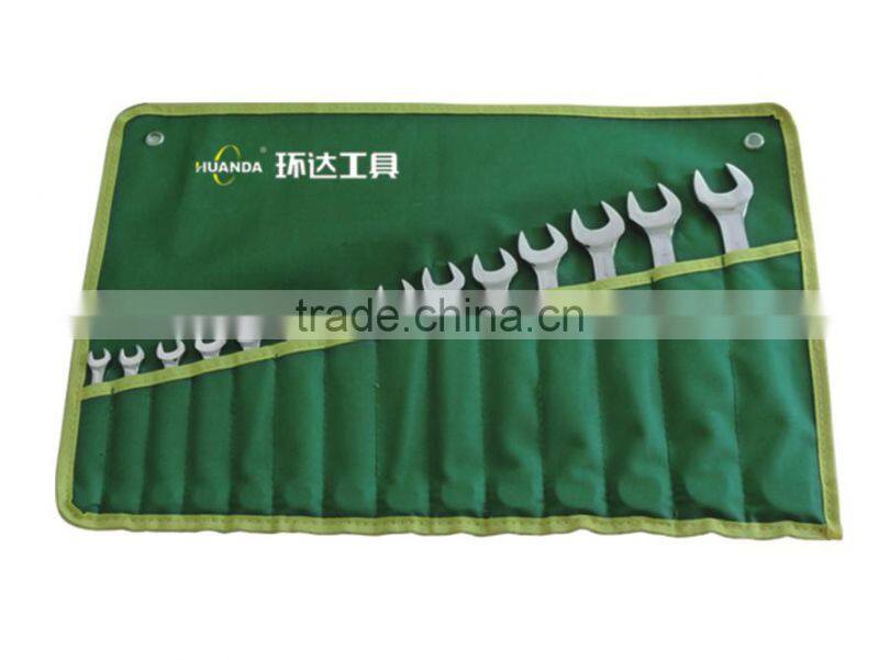 10 Pcs Metric Open End Ratcheting Angel Wrench Set Silver