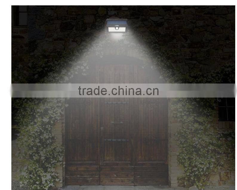 44LED Solar Panel Powered Infrared Motion Sensor Lamp Outdoor Light Garden Security Light