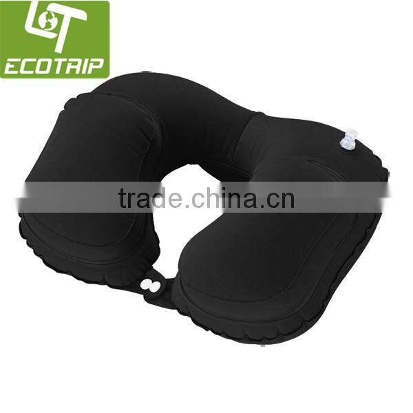 Hot sale Portable inflatable snooze cushion with fleece cover