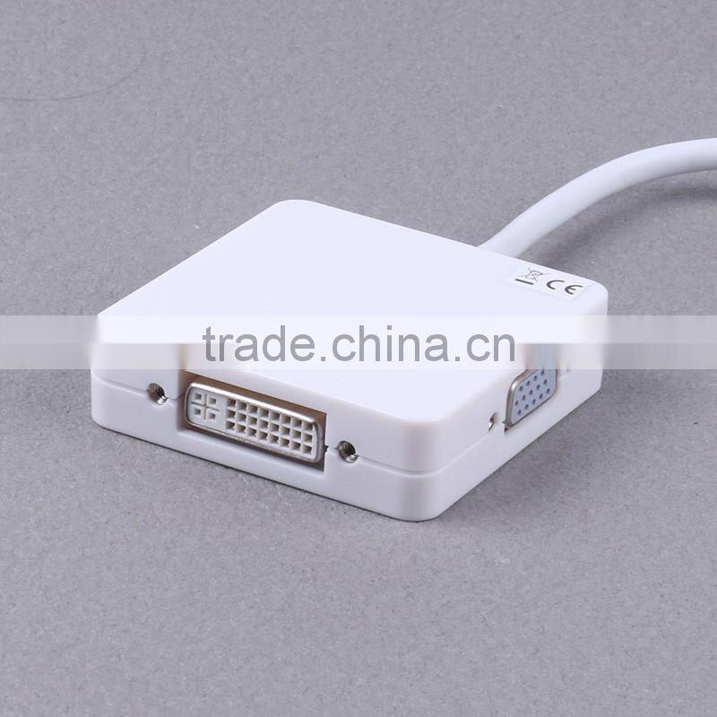 Mini DP DisplayPort To VGA DVI Cable Adapter Converter