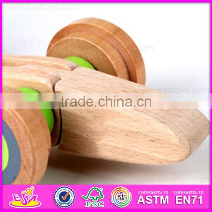 2016 hot sale baby wooden snail toy, most popular kids wooden snail toy W05B155