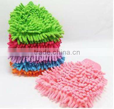 microfiber single-sided Chenille Cleaning Gloves /car & houseware cleaning tools chenille gloves