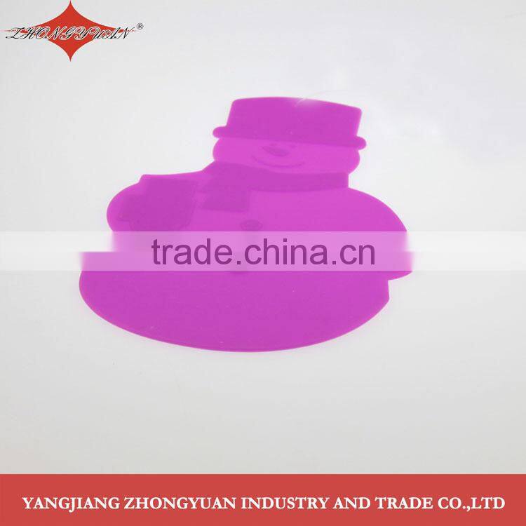 Snow man shaped silicone mat, kitchen pad, kitchen utensil