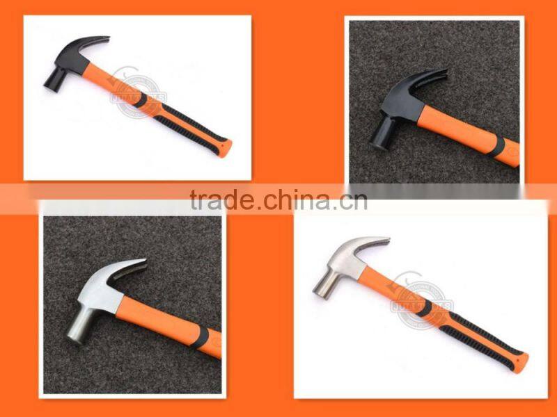 8OZ Good quality British type claw hammer with TPR handle