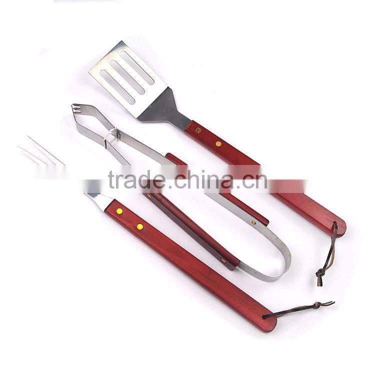 4pcs barbecue utensil with silicone brush