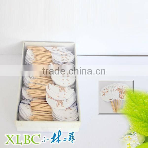 Costomized paper deocative toothpick