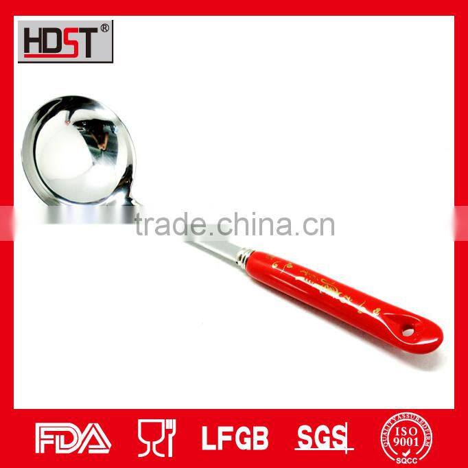 Ceramic red flower handle kitchen appliance korean popular 304 stainless appliances for kitchen