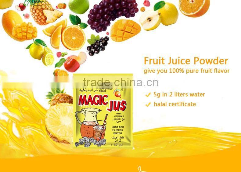 Halal passed Flavoured Assorted fruits juice powder